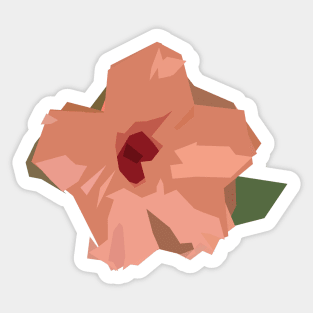 Flower minimal pink green scandinavian Sticker